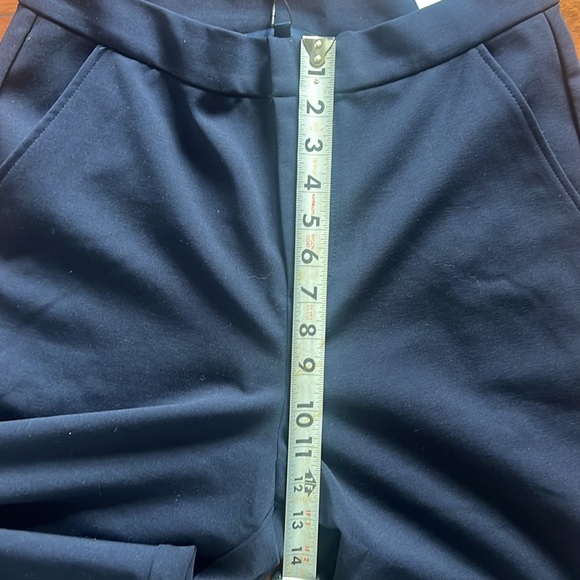 Kate Young x Splendid wool blend navy blue straight leg pants Size 4 - Picture 6 of 8